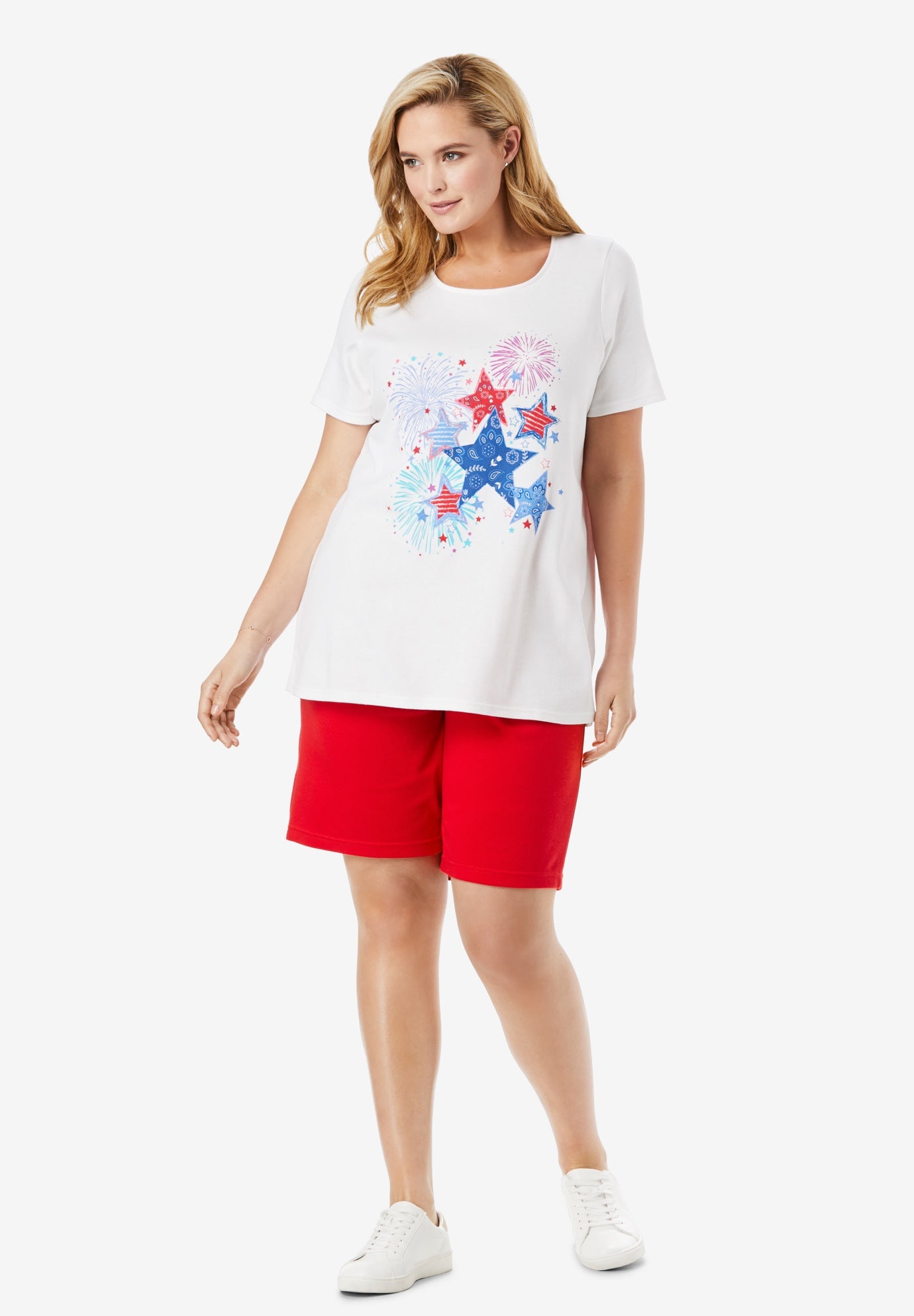 2-Piece Knit Tee and Short Set image number 0