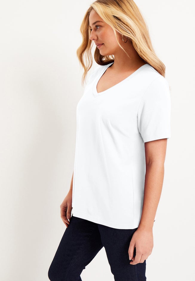 Short-Sleeve V-Neck One + Only Tee image number 2