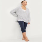 Knit Capri Leggings image number null