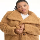 Maxi Teddy Fleece Coat image number null