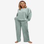 Boxy Velour Lounge Sweatshirt image number null