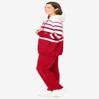 Striped Full Zip Jacket Set image number null