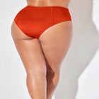 Shimmer High Waist Stitch Bikini Brief image number null