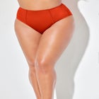 Shimmer High Waist Stitch Bikini Brief image number null