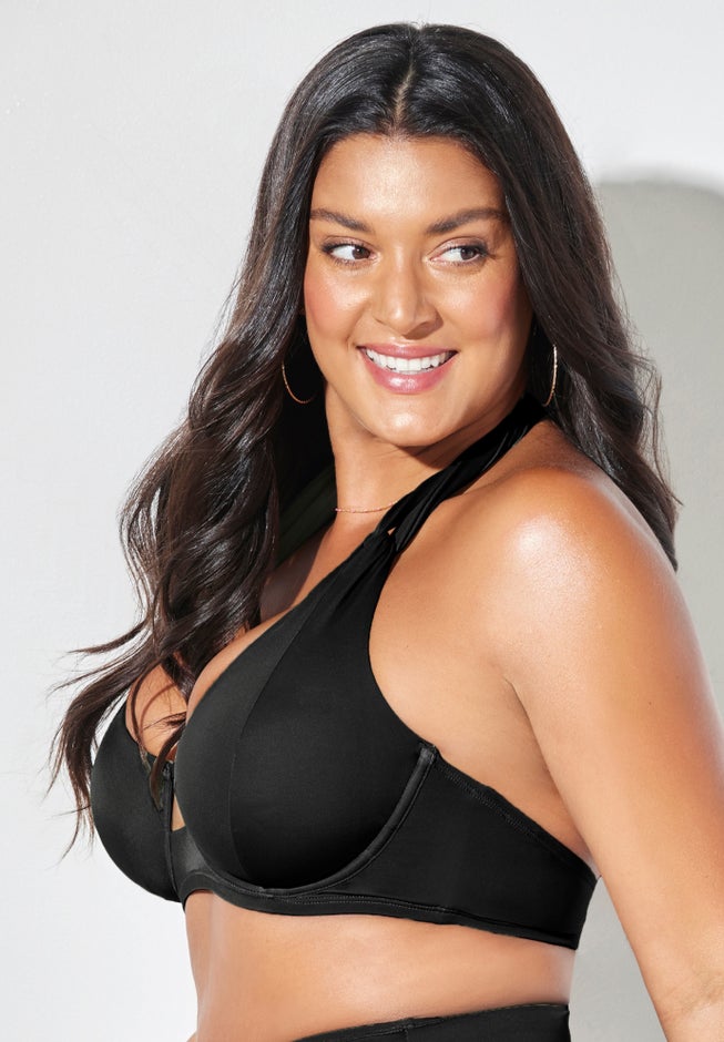 Loop Strap Underwire Halter Bikini Top image number 2