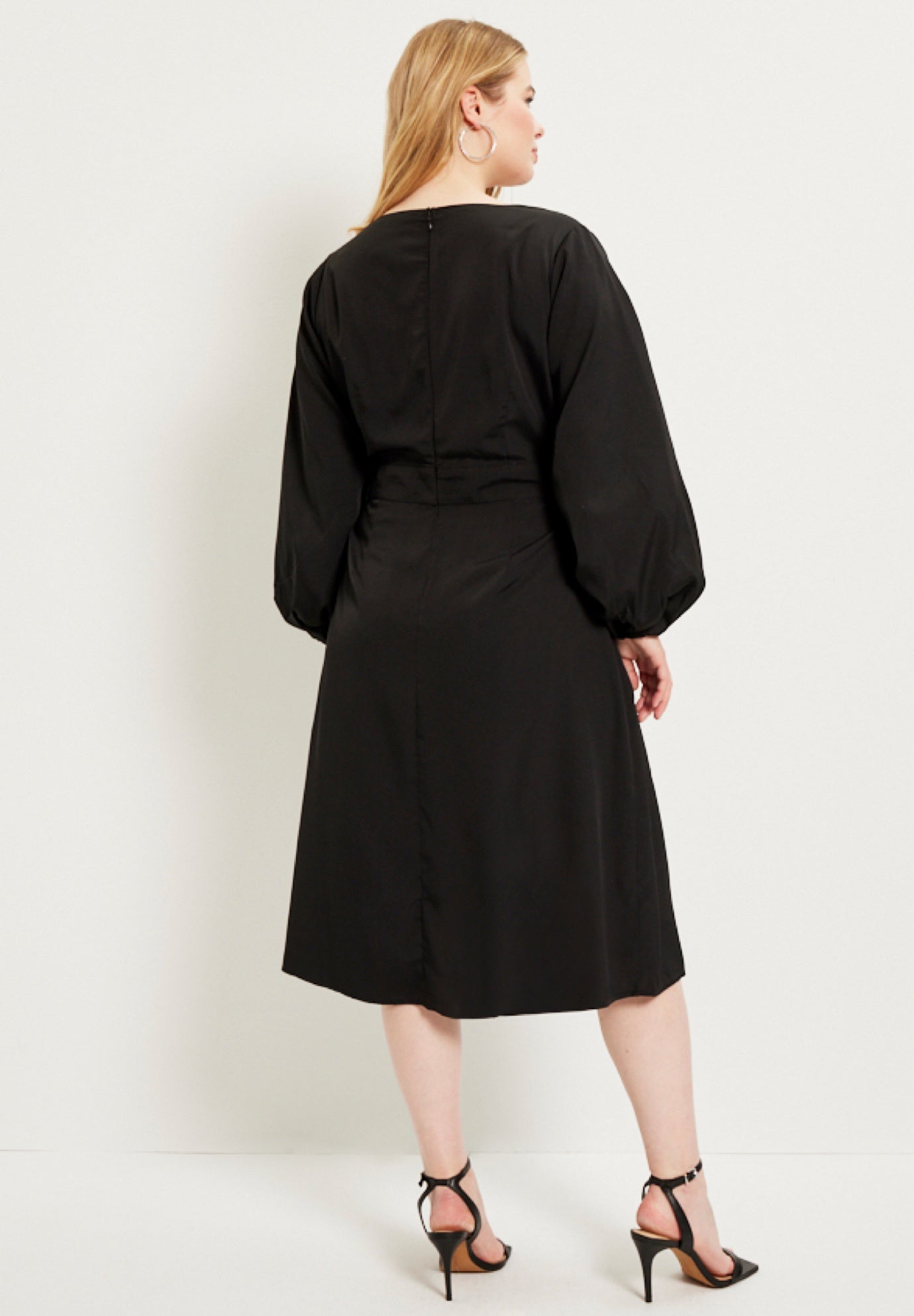 Puff-Sleeve Dress image number 1