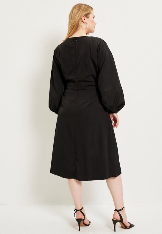 Puff-Sleeve Dress image number 1