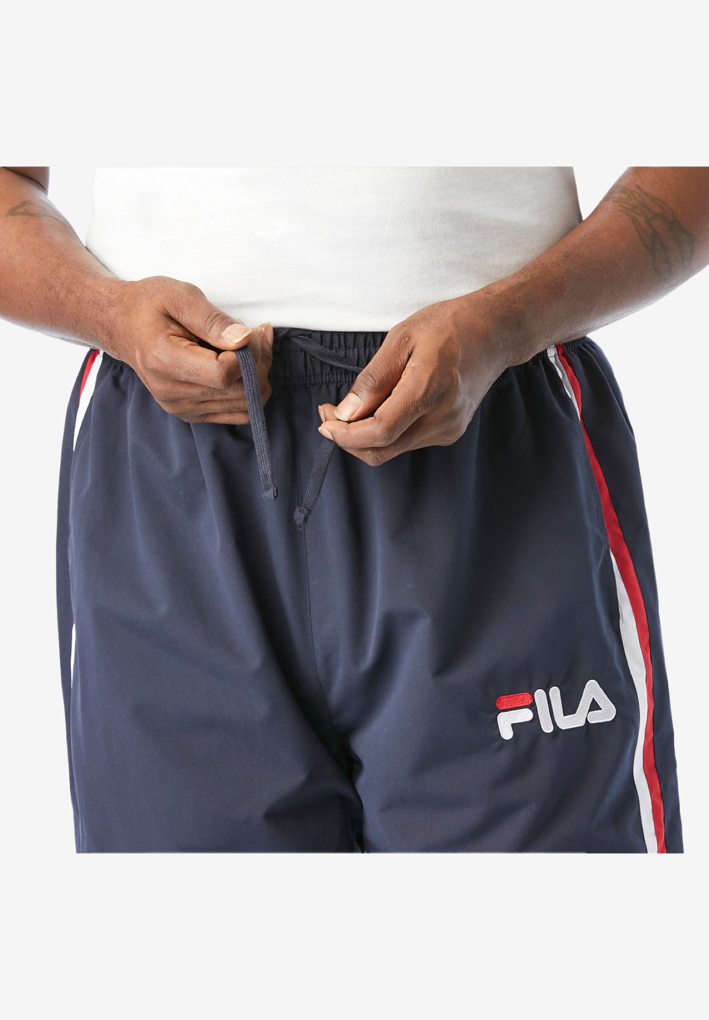 FILA® Side Stripe Nylon Track Pants image number 3