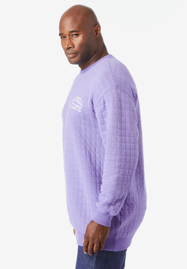 Quilted Crewneck Sweatshirt image number null