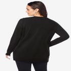 Fine Gauge Button-Front Cardigan image number null