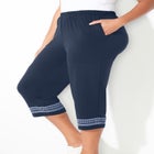 AnyWear Printed Hem Capri image number null