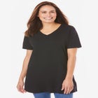Perfect Short-Sleeve V-Neck Tunic image number null
