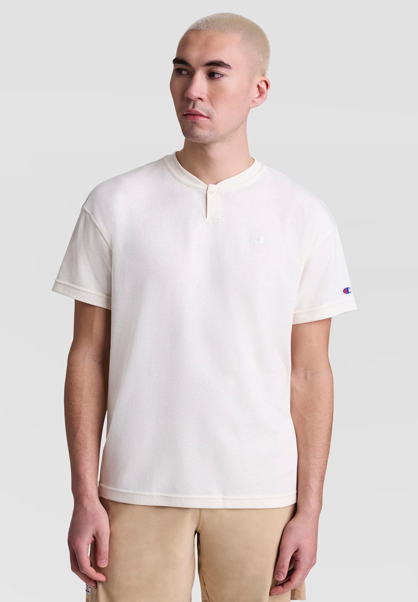 Champion&reg; Textured Henley image number 0