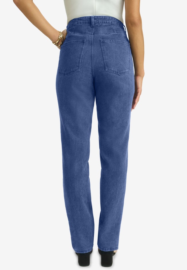Classic Cotton Denim Straight-Leg Jean image number 2