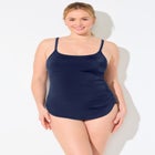 Chlorine Resistant -Sarong Front One Piece Swimsuit image number null