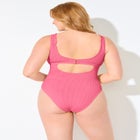 Crinkle Knot Front One Piece Swimsuit image number null