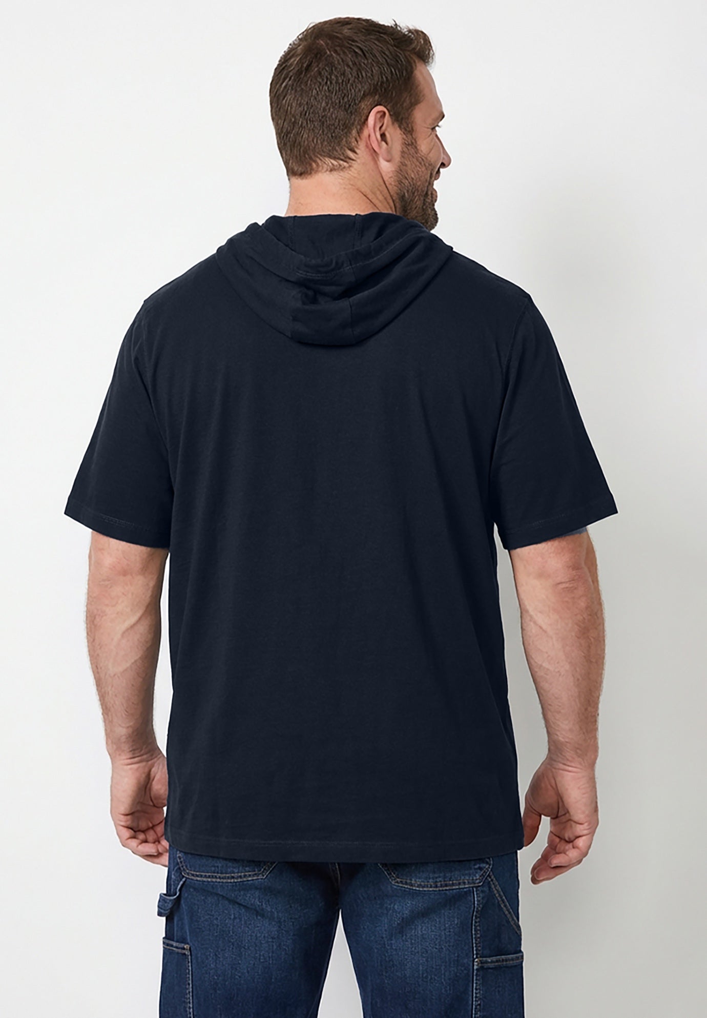 Short Sleeve Jersey Hoodie image number 2