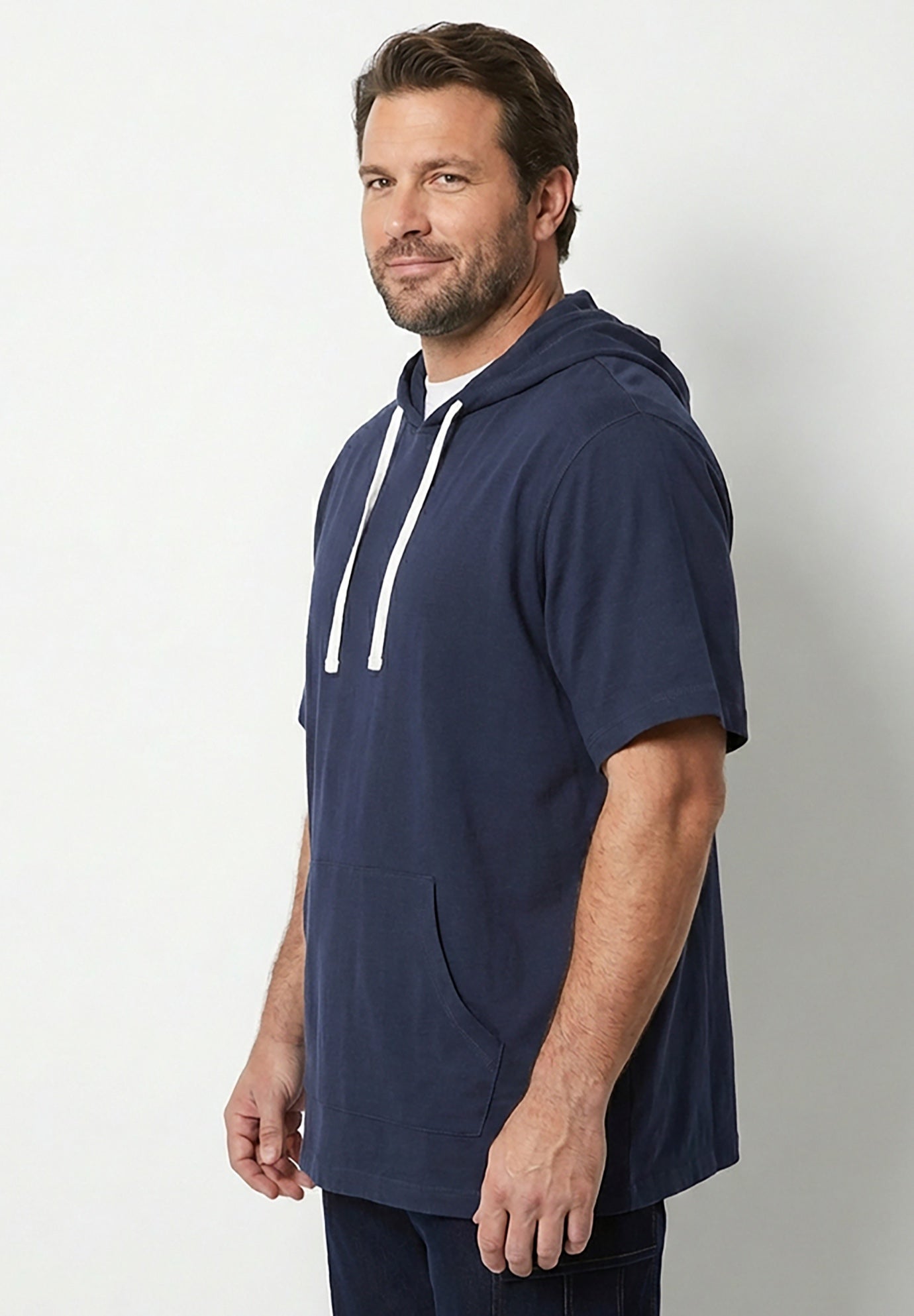 Short Sleeve Jersey Hoodie image number 1