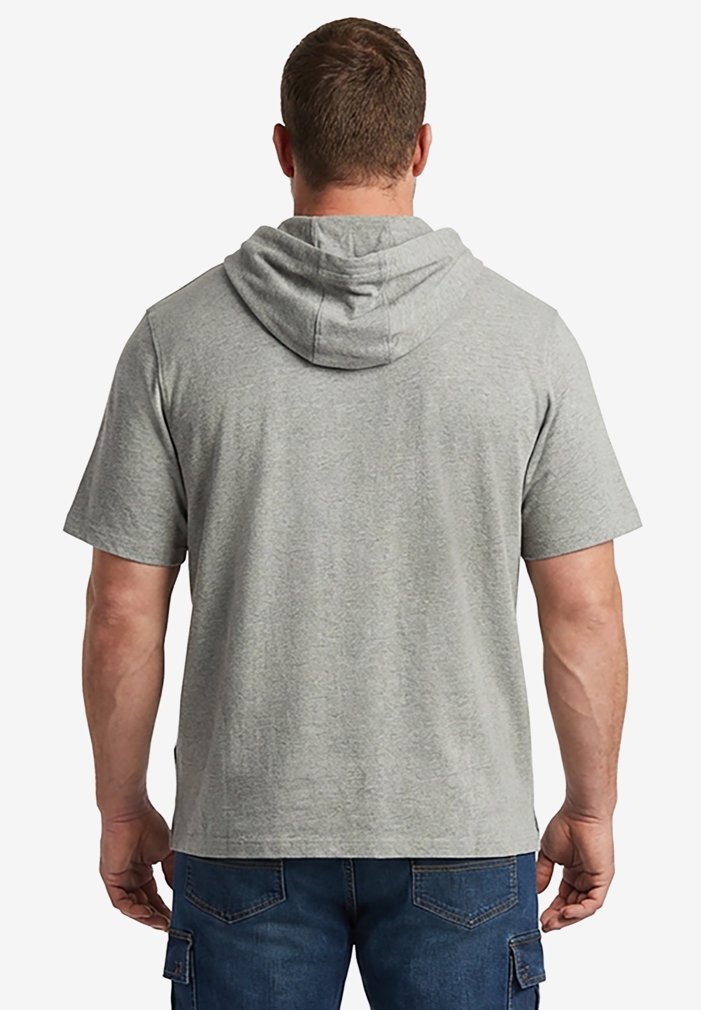 Short Sleeve Jersey Hoodie image number 2