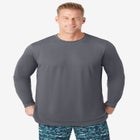 Big and Tall Long Sleeve Swim Top from KingSize image number null