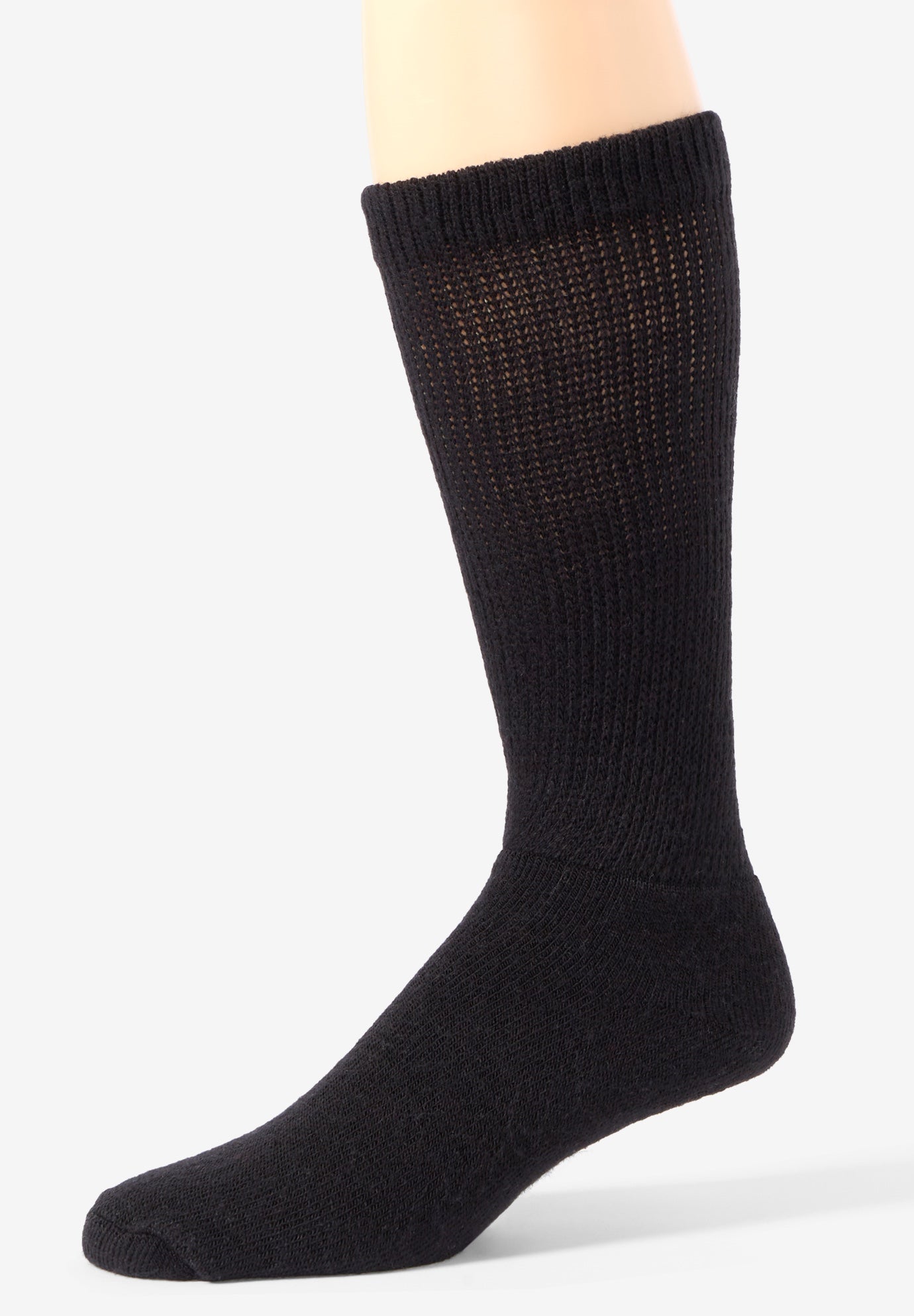Big and Tall Diabetic Over-the-Calf Extra Wide Socks 3-Pack from KingSize image number 0
