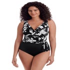 Ruffle Sash Surplice One Piece image number null