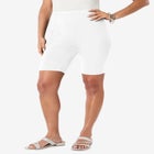 Plus Size Everyday Essential Stretch Bike Shorts image number null