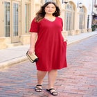 Suprema&reg; Crochet-Detail T-Shirt Dress image number 0