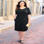 Suprema&reg; Crochet-Detail T-Shirt Dress image number null