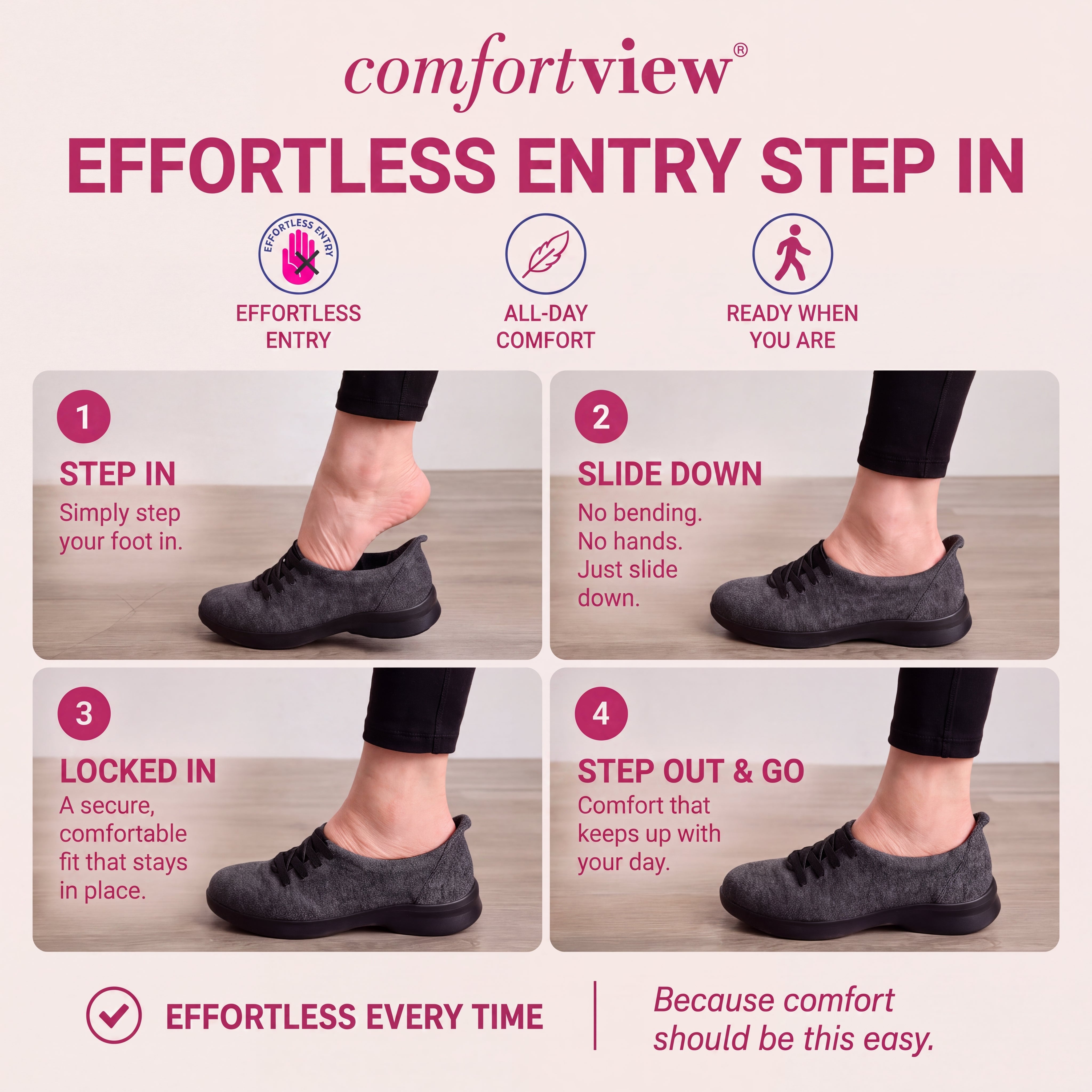 The Dina Effortless Entry Step-In Sneaker image number 6