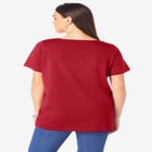 Plus Size Cotton Ultimate V-Neck Tee image number null