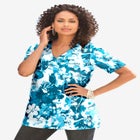 Plus Size Cotton Ultimate V-Neck Tee image number null