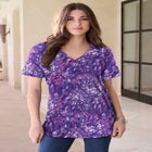 Plus Size Cotton Ultimate V-Neck Tee image number null