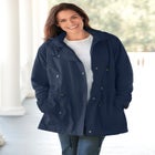 Taslon&reg; Anorak Jacket with Removable Fleece Lining image number null