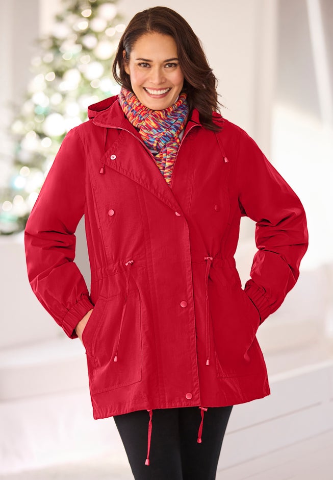 Fleece-Lined Taslon&reg; Anorak image number 6