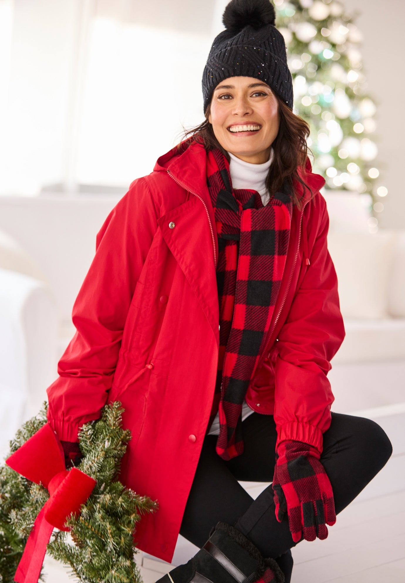 Taslon&reg; Anorak Jacket with Removable Fleece Lining image number 0