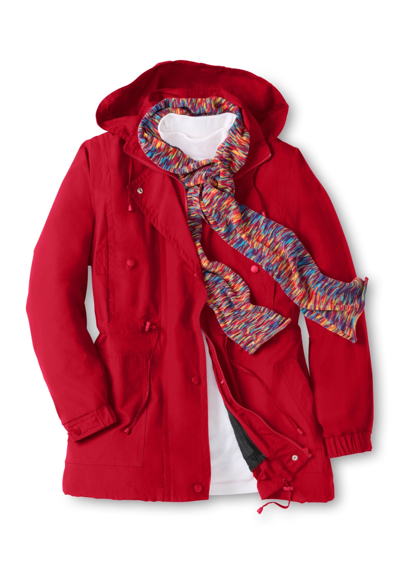 Fleece-Lined Taslon&reg; Anorak image number 5