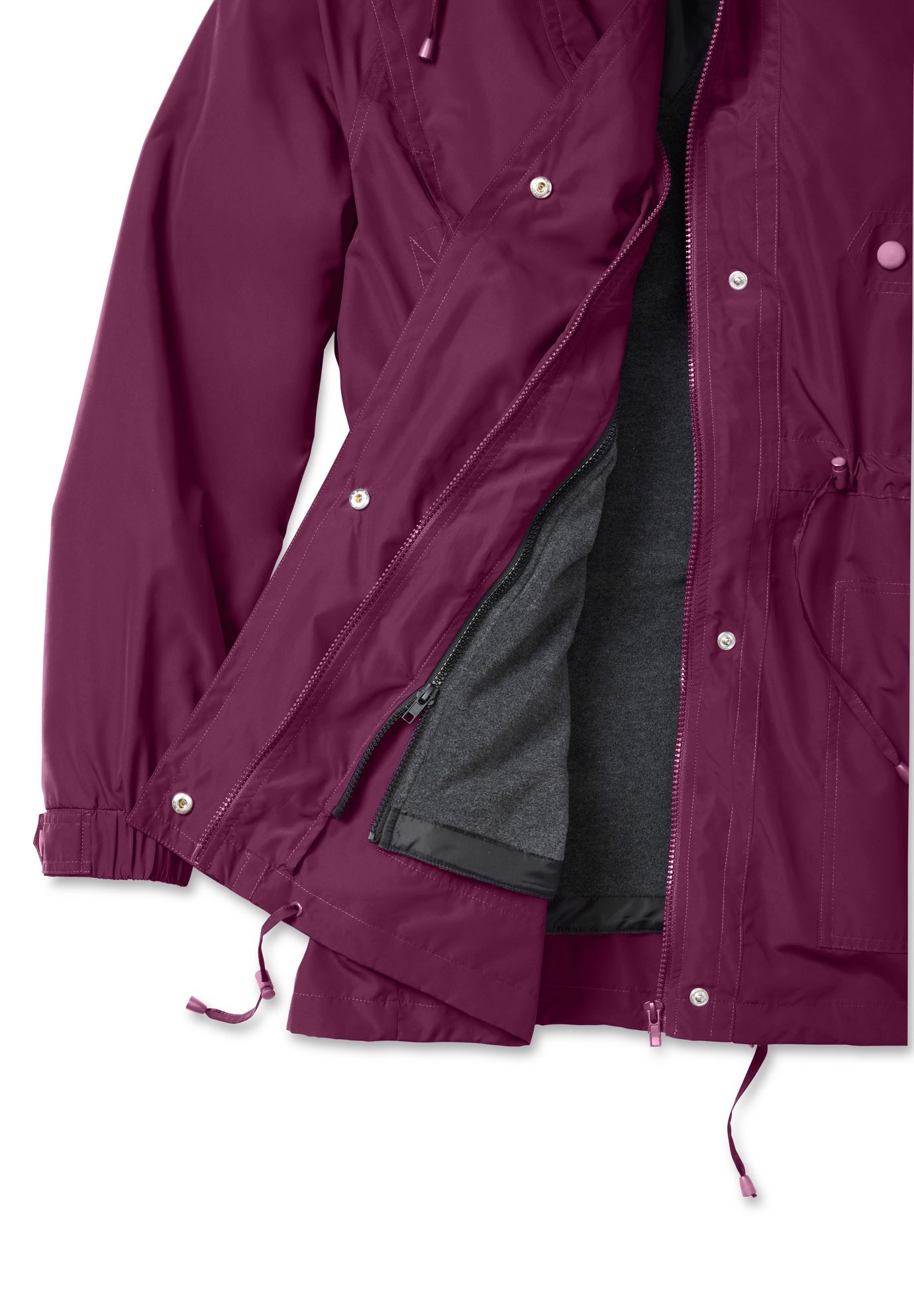 Fleece-Lined Taslon&reg; Anorak image number 5