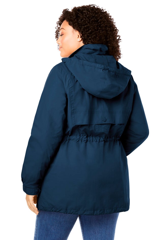 Taslon&reg; Anorak Jacket with Removable Fleece Lining image number 1