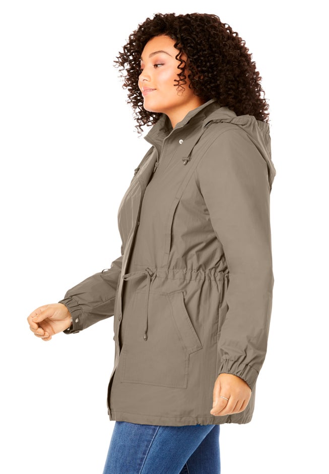 Fleece-Lined Taslon&reg; Anorak image number 5