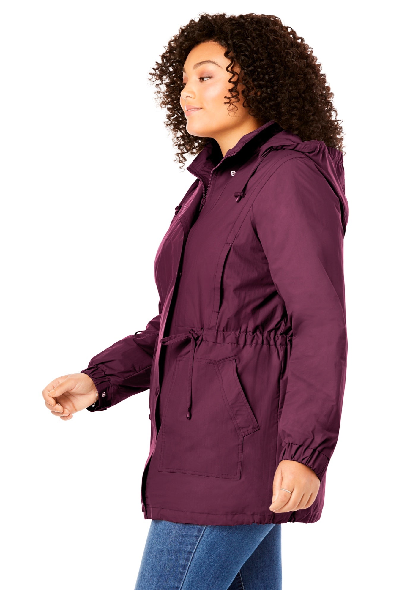 Fleece-Lined Taslon&reg; Anorak image number 2