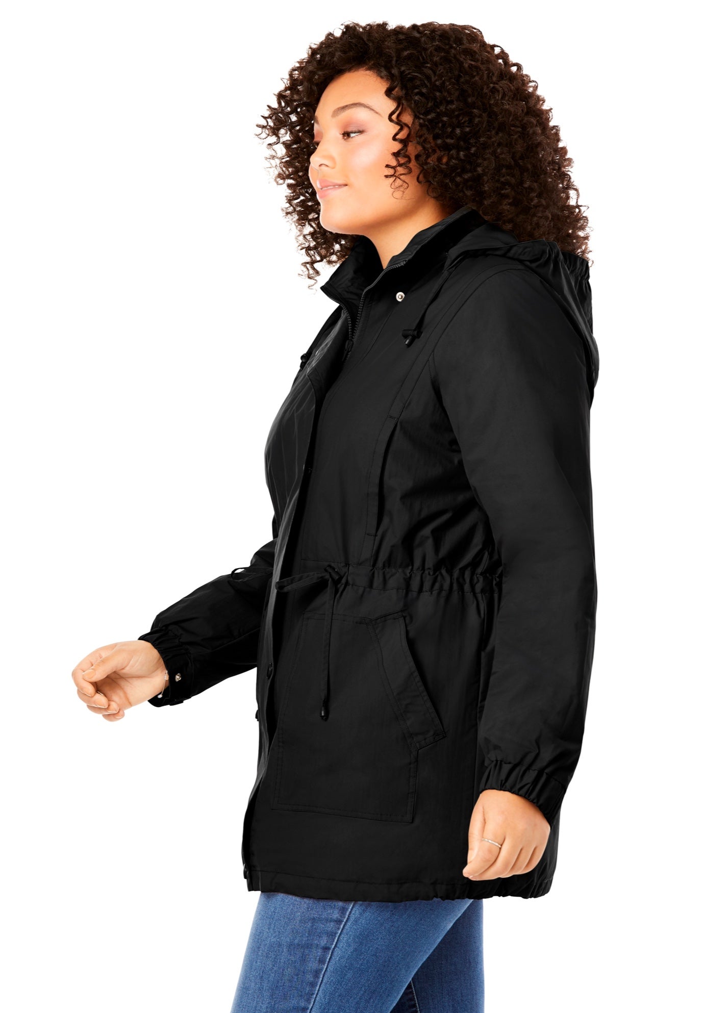 Fleece-Lined Taslon&reg; Anorak image number 2