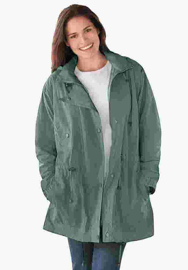 Fleece-Lined Taslon® Anorak image number 0