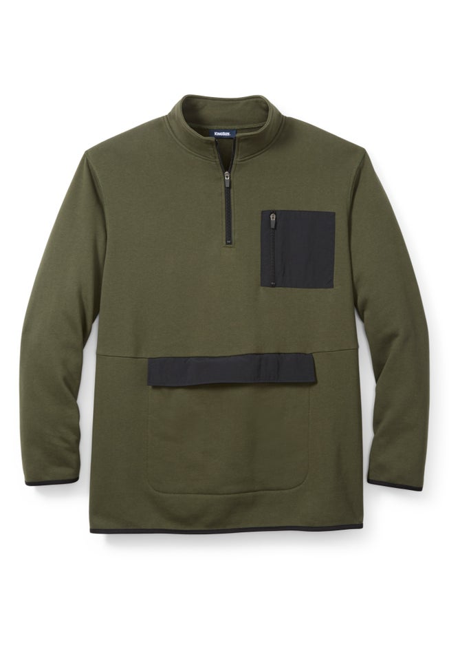 Mixed Media Fleece 1/4 Zip image number 3