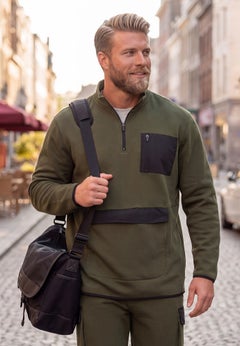 Mixed Media Fleece 1/4 Zip