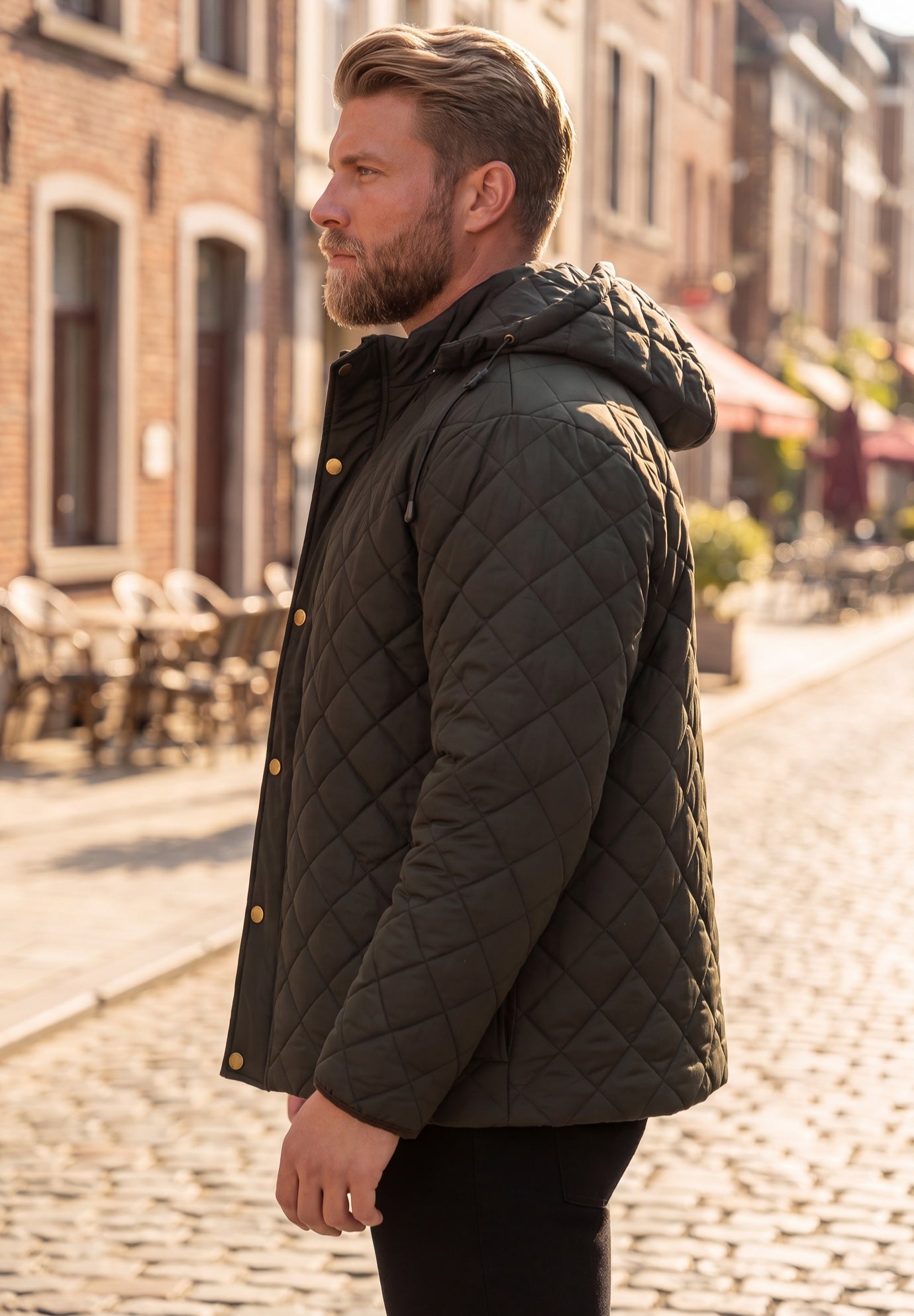 Hooded Quilt Jacket image number 2
