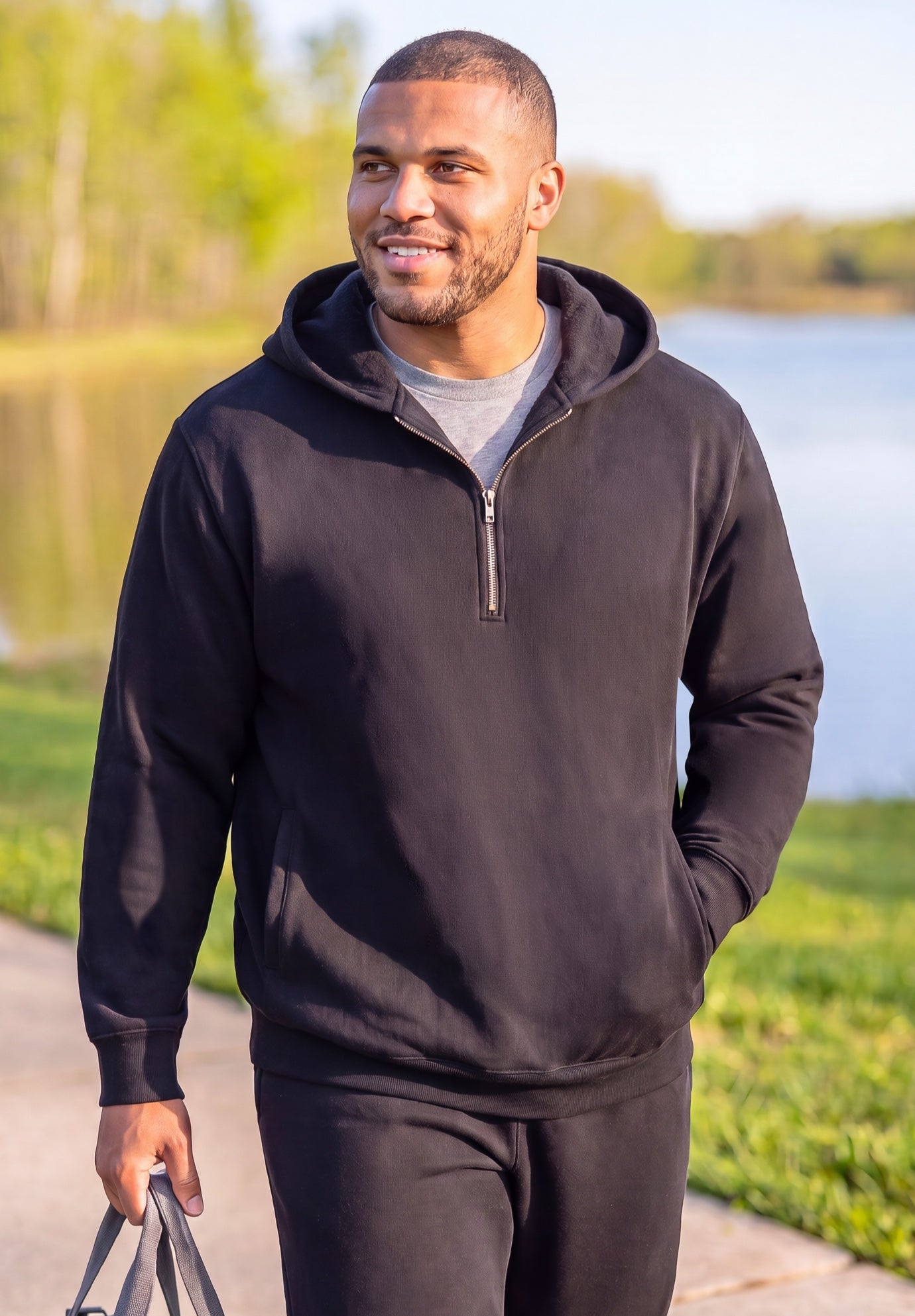 Fleece 1/4 Zip Hoodie image number 0