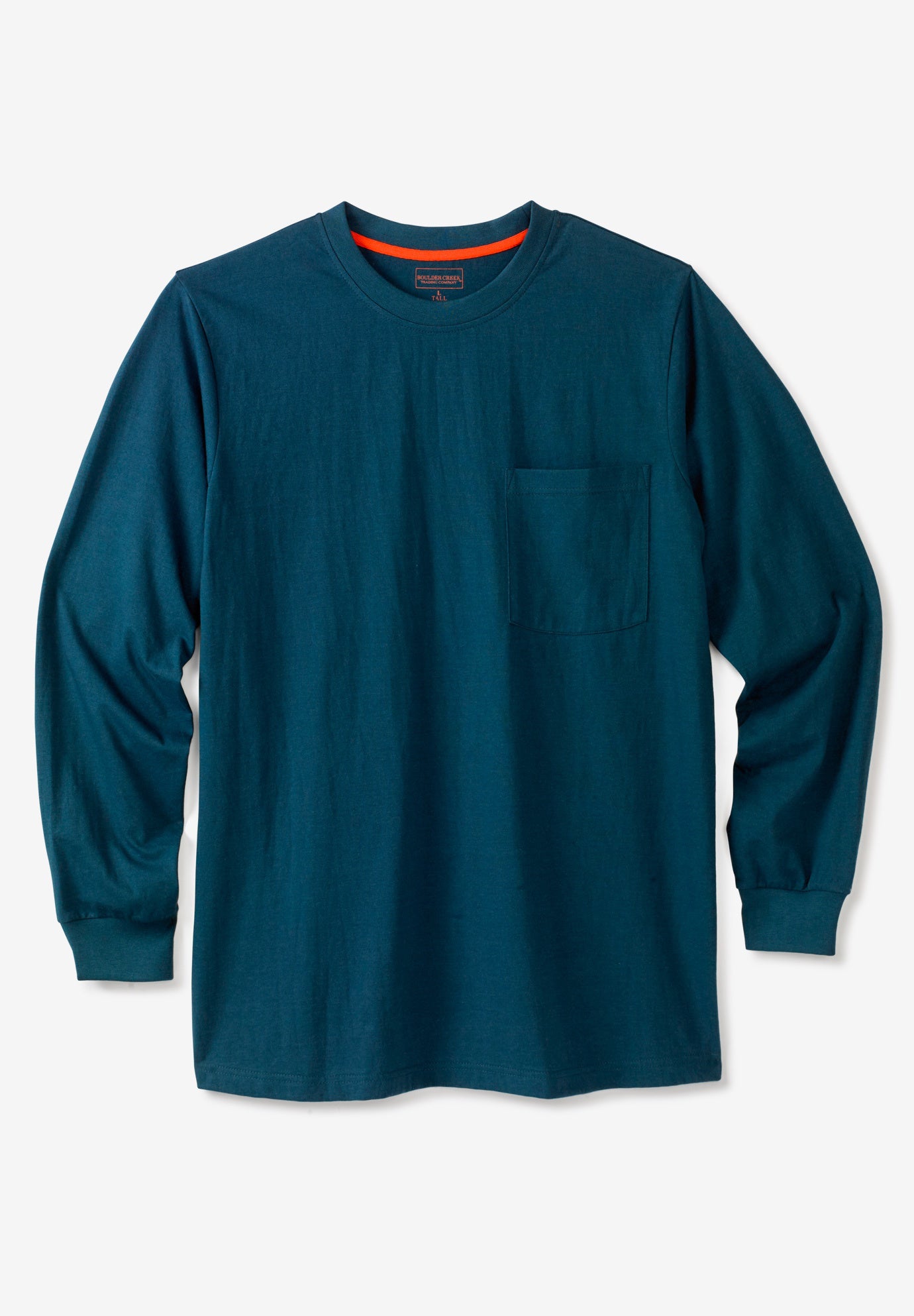 Heavyweight Crewneck Long-Sleeve Pocket T-Shirt image number 0