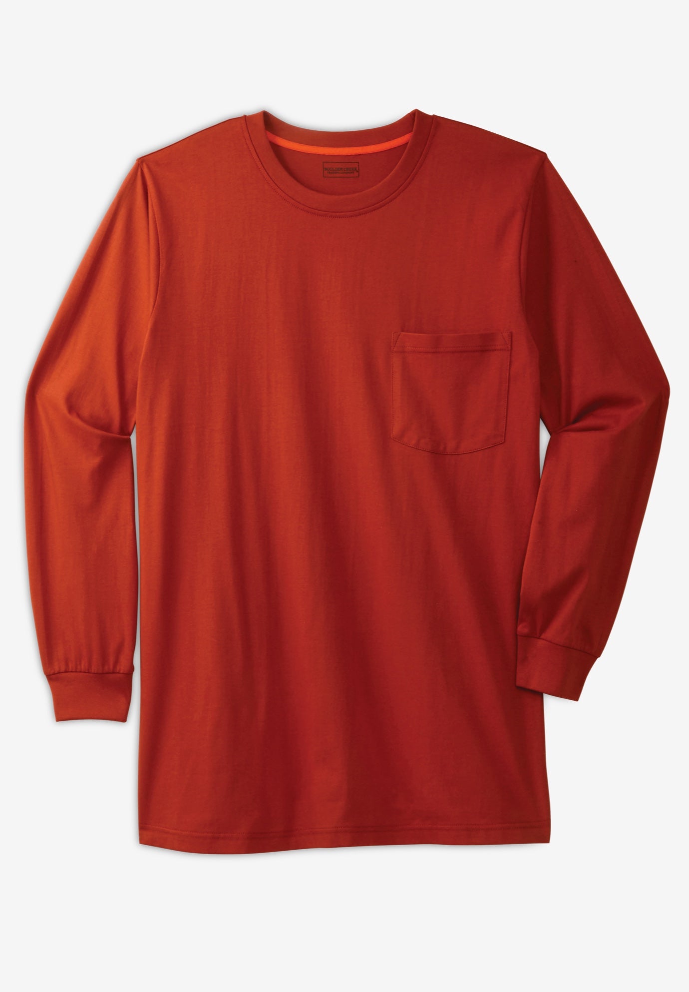 Heavyweight Crewneck Long-Sleeve Pocket T-Shirt image number 0