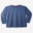 Heavyweight Crewneck Long-Sleeve Pocket T-Shirt image number null